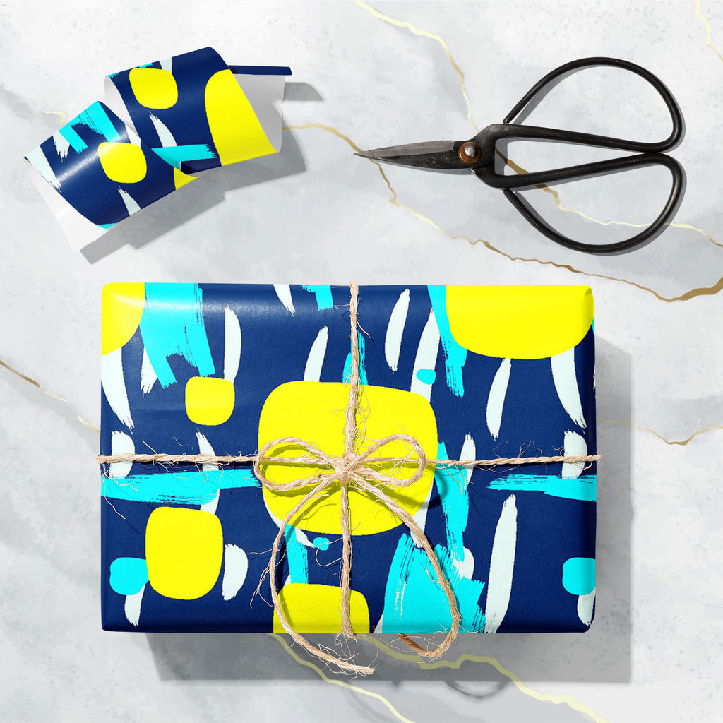 Abstract Brush Stroke D25 Art & Craft Gift Wrapping Paper - Wrapping Papers - ArtzFolio.com