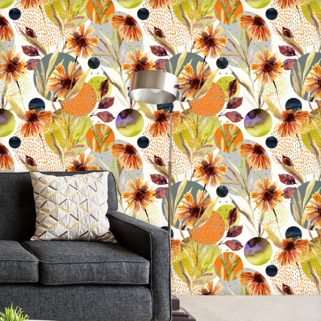Watercolor Floral Leaves D3 Wallpaper Roll-Wallpapers Peel & Stick-WAL_PA-IC 5016377 IC 5016377, Abstract Expressionism, Abstracts, Art and Paintings, Botanical, Circle, Digital, Digital Art, Dots, Floral, Flowers, Geometric, Geometric Abstraction, Graphic, Illustrations, Nature, Patterns, Scenic, Semi Abstract, Signs, Signs and Symbols, Watercolour, watercolor, leaves, d3, wallpaper, roll, pattern, autumn, fall, design, seamless, color, paint, water, art, background, illustration, aster, chamomile, grunge,