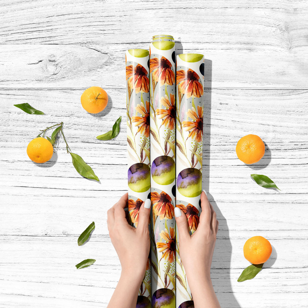 Watercolor Floral Leaves D3 Art & Craft Gift Wrapping Paper-Wrapping Papers-WRP_PP-IC 5016377 IC 5016377, Abstract Expressionism, Abstracts, Art and Paintings, Botanical, Circle, Digital, Digital Art, Dots, Floral, Flowers, Geometric, Geometric Abstraction, Graphic, Illustrations, Nature, Patterns, Scenic, Semi Abstract, Signs, Signs and Symbols, Watercolour, watercolor, leaves, d3, art, craft, gift, wrapping, paper, pattern, autumn, fall, design, seamless, color, paint, water, background, illustration, ast