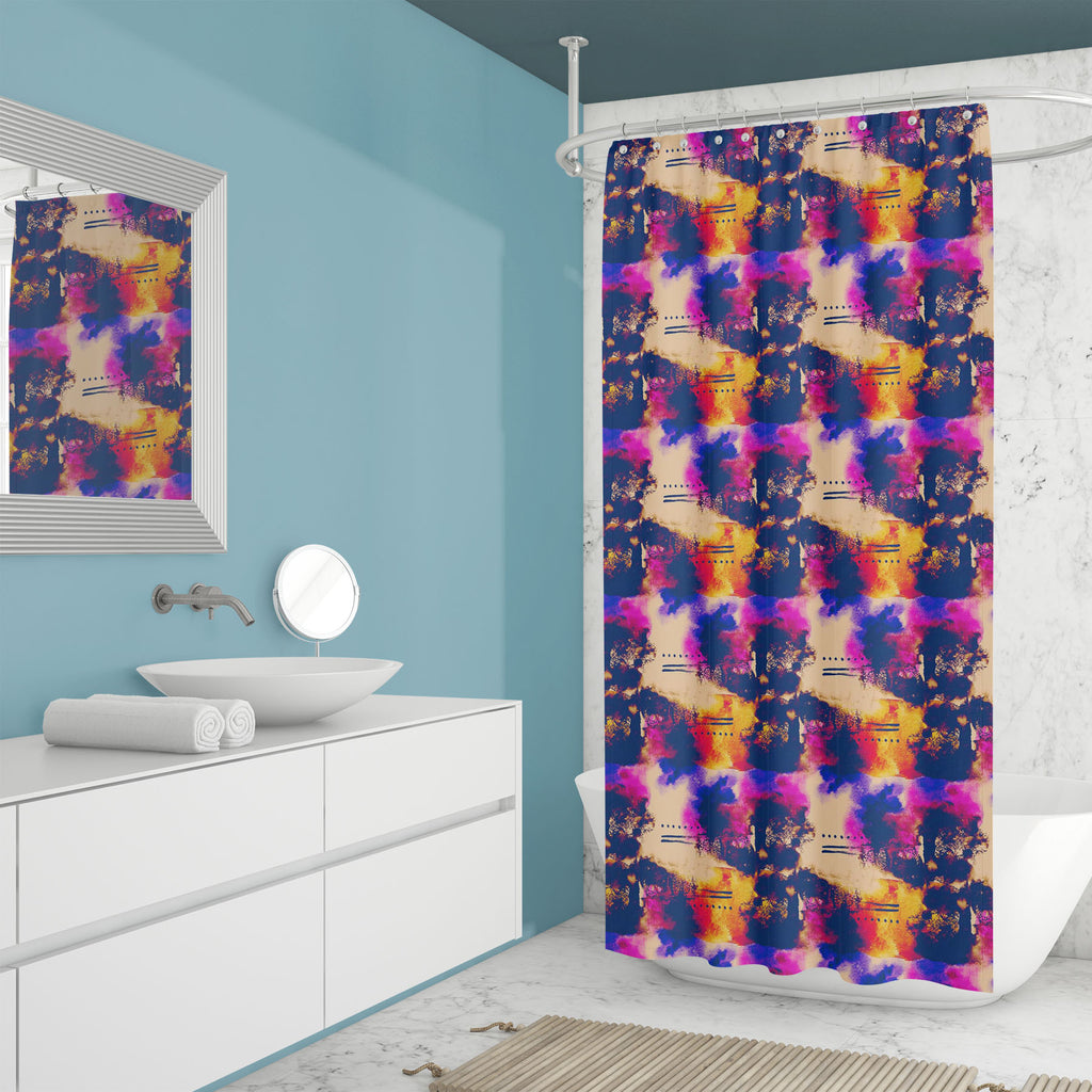 Colorful Abstract Watercolor Washable Waterproof Shower Curtain-Shower Curtains-CUR_SH_EL-IC 5016384 IC 5016384, Abstract Expressionism, Abstracts, Ancient, Art and Paintings, Books, Collages, Digital, Digital Art, Fashion, Gouache, Graphic, Historical, Illustrations, Medieval, Patterns, Semi Abstract, Signs, Signs and Symbols, Vintage, Watercolour, colorful, abstract, watercolor, washable, waterproof, shower, curtain, aquarelle, art, artistic, artwork, background, boho-chic, cloud, collage, color, colour, 