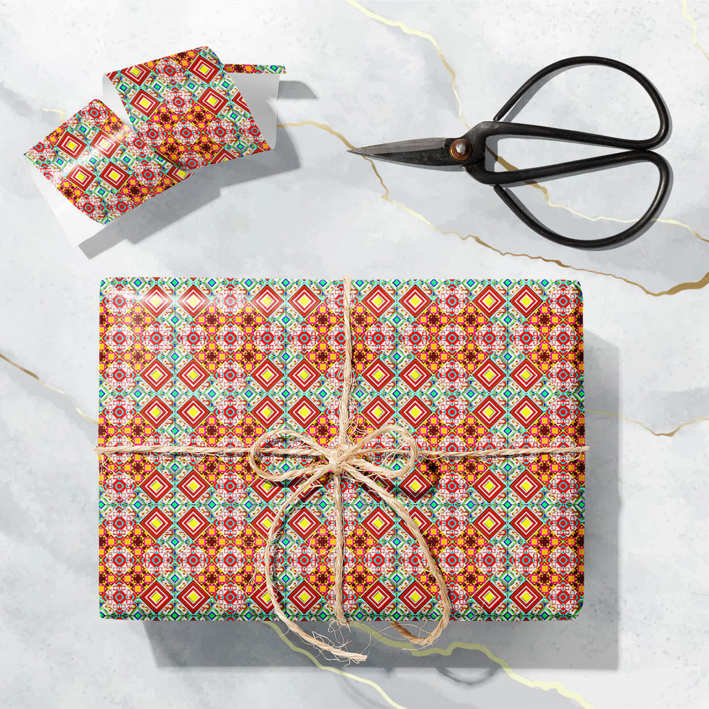Abstract Retro Grunge Art & Craft Gift Wrapping Paper - Wrapping Papers - ArtzFolio.com