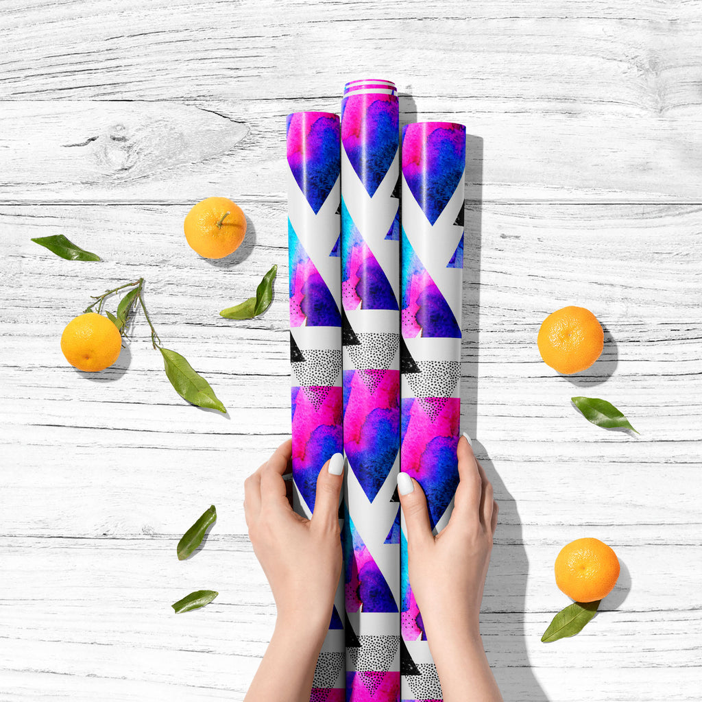 Abstract Triangles D7 Art & Craft Gift Wrapping Paper - Wrapping Papers - ArtzFolio.com