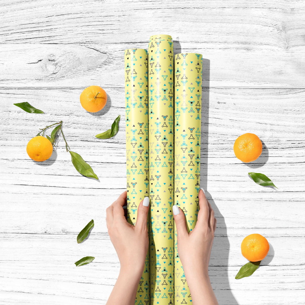 Abstract Geometric Pattern D21 Art & Craft Gift Wrapping Paper - Wrapping Papers - ArtzFolio.com