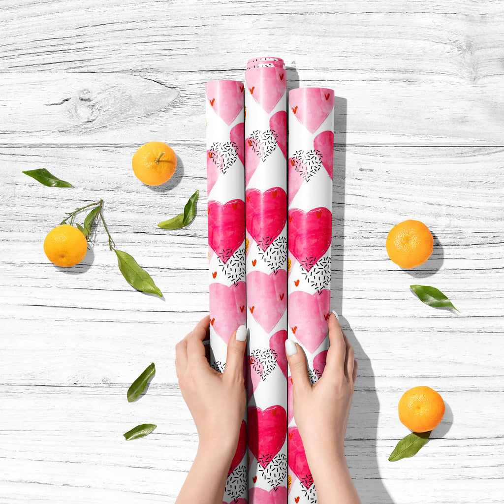 Pink Watercolor Hearts Art & Craft Gift Wrapping Paper-Wrapping Papers-WRP_PP-IC 5016410 IC 5016410, Abstract Expressionism, Abstracts, Ancient, Art and Paintings, Black and White, Decorative, Drawing, Fashion, Hearts, Historical, Holidays, Illustrations, Love, Medieval, Patterns, Retro, Romance, Semi Abstract, Signs, Signs and Symbols, Vintage, Watercolour, Wedding, White, pink, watercolor, art, craft, gift, wrapping, paper, pattern, valentine, abstract, background, celebration, day, design, drawn, glitter