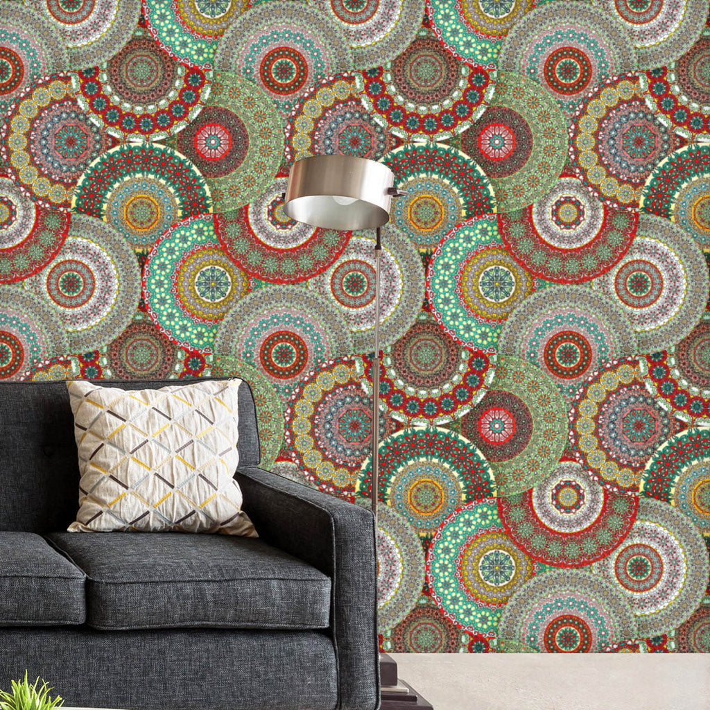 Vintage Floral & Mandala D14 Wallpaper Roll-Wallpapers Peel & Stick-WAL_PA-IC 5016415 IC 5016415, Abstract Expressionism, Abstracts, African, Ancient, Art and Paintings, Bohemian, Botanical, Culture, Decorative, Ethnic, Floral, Flowers, Geometric, Geometric Abstraction, Historical, Illustrations, Indian, Mandala, Medieval, Mexican, Moroccan, Nature, Patterns, Pets, Semi Abstract, Signs, Signs and Symbols, Traditional, Tribal, Vintage, World Culture, d14, wallpaper, roll, pattern, art, abstract, background, 