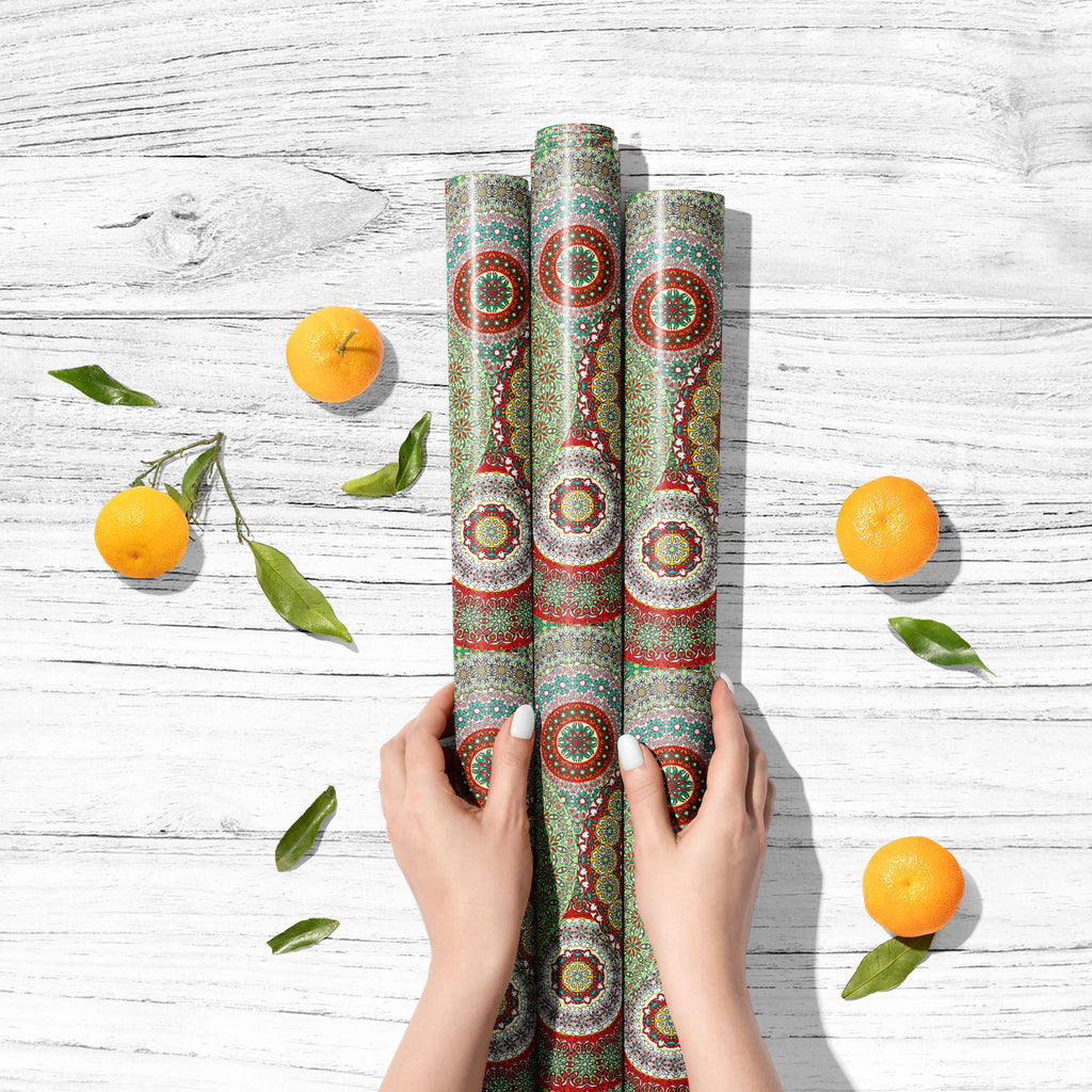 Vintage Floral & Mandala D14 Art & Craft Gift Wrapping Paper-Wrapping Papers-WRP_PP-IC 5016415 IC 5016415, Abstract Expressionism, Abstracts, African, Ancient, Art and Paintings, Bohemian, Botanical, Culture, Decorative, Ethnic, Floral, Flowers, Geometric, Geometric Abstraction, Historical, Illustrations, Indian, Mandala, Medieval, Mexican, Moroccan, Nature, Patterns, Pets, Semi Abstract, Signs, Signs and Symbols, Traditional, Tribal, Vintage, World Culture, d14, art, craft, gift, wrapping, paper, pattern, 