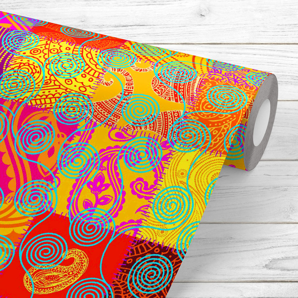 Indian Retro Curly Ornament Art Wallpaper Roll-Wallpapers Peel & Stick-WAL_PA-IC 5016416 IC 5016416, Abstract Expressionism, Abstracts, African, Ancient, Art and Paintings, Bohemian, Botanical, Cities, City Views, Culture, Decorative, Digital, Digital Art, Ethnic, Floral, Flowers, Folk Art, Graphic, Historical, Illustrations, Indian, Medieval, Nature, Patterns, Pets, Retro, Semi Abstract, Signs, Signs and Symbols, Traditional, Tribal, Vintage, World Culture, curly, ornament, art, wallpaper, roll, batik, sea