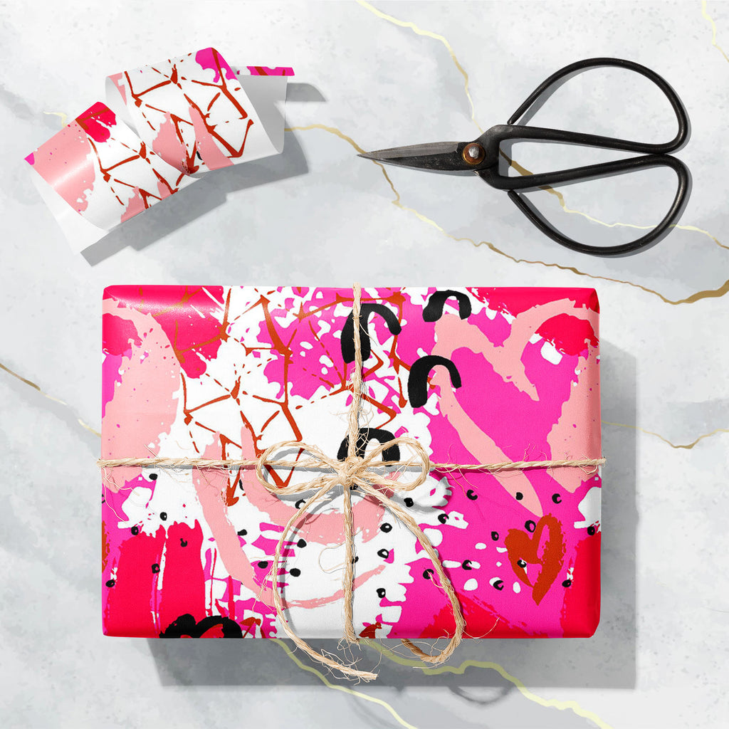 Valentine's Day D3 Art & Craft Gift Wrapping Paper-Wrapping Papers-WRP_PP-IC 5016421 IC 5016421, Abstract Expressionism, Abstracts, Art and Paintings, Black, Black and White, Decorative, Dots, Drawing, Grid Art, Hearts, Holidays, Illustrations, Love, Nature, Patterns, Romance, Scenic, Semi Abstract, Signs, Signs and Symbols, Splatter, Symbols, Watercolour, White, valentine's, day, d3, art, craft, gift, wrapping, paper, brush, pattern, gold, heart, paint, pink, abstract, backdrop, background, blot, celebrati