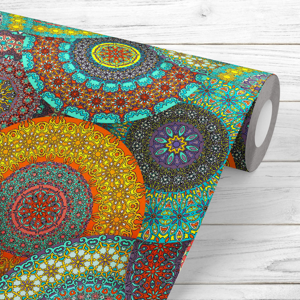 Vintage Floral & Mandala D15 Wallpaper Roll-Wallpapers Peel & Stick-WAL_PA-IC 5016433 IC 5016433, Abstract Expressionism, Abstracts, African, Ancient, Art and Paintings, Bohemian, Botanical, Chinese, Culture, Decorative, Ethnic, Fashion, Floral, Flowers, Geometric, Geometric Abstraction, Historical, Illustrations, Indian, Mandala, Medieval, Mexican, Moroccan, Nature, Patterns, Pets, Retro, Semi Abstract, Signs, Signs and Symbols, Traditional, Tribal, Turkish, Vintage, World Culture, d15, wallpaper, roll, de