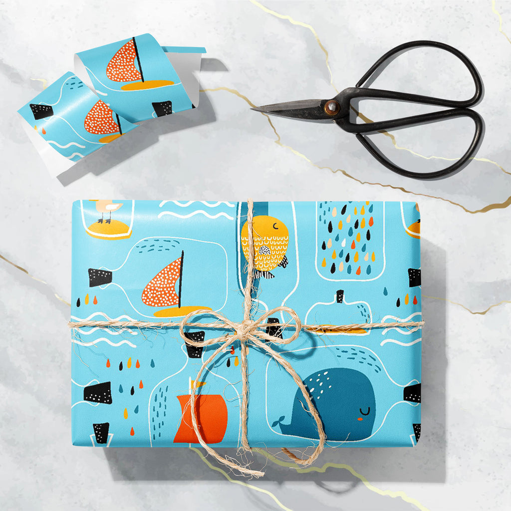 Sea Jar with Marine Elements Art & Craft Gift Wrapping Paper-Wrapping Papers-WRP_PP-IC 5016438 IC 5016438, Animals, Animated Cartoons, Baby, Black, Black and White, Caricature, Cartoons, Children, Decorative, Drawing, Illustrations, Kids, Patterns, Pets, Scandinavian, Signs, Signs and Symbols, White, sea, jar, with, marine, elements, art, craft, gift, wrapping, paper, pattern, cute, animal, seamless, childish, background, nursery, illustration, vector, bottle, design, fabric, hand, backdrop, brush, cartoon,