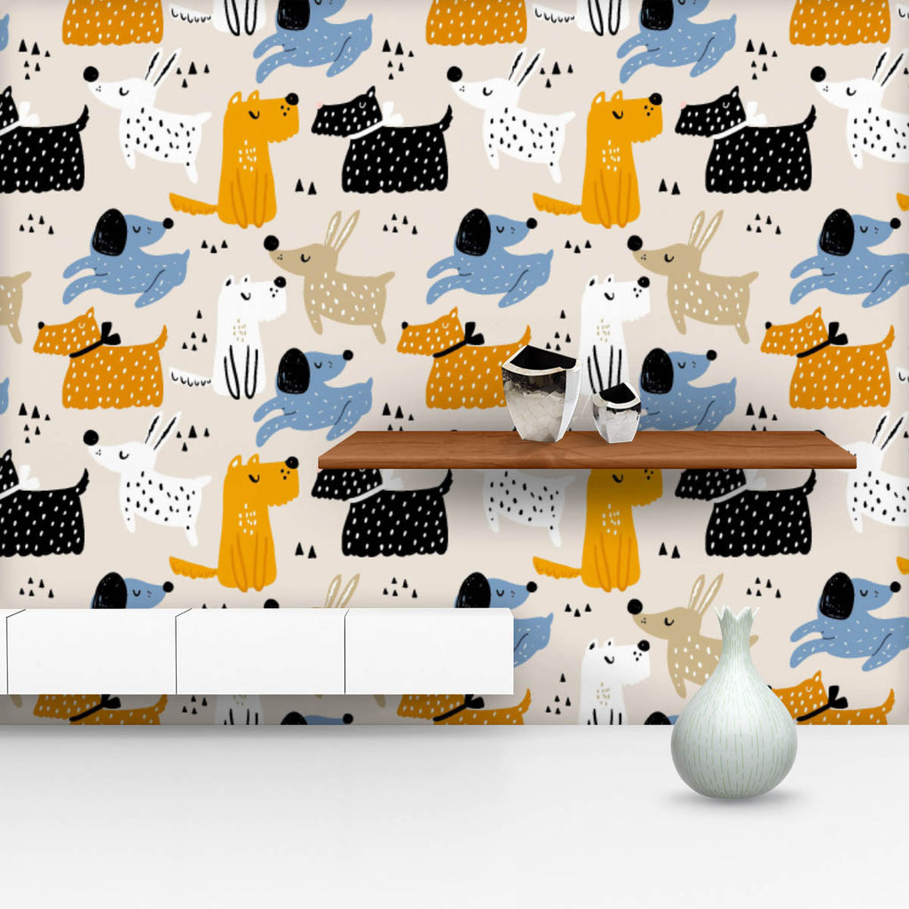 Hand-Drawn Animals Wallpaper Roll-Wallpapers Peel & Stick-WAL_PA-IC 5016446 IC 5016446, Animals, Animated Cartoons, Art and Paintings, Baby, Black, Black and White, Caricature, Cartoons, Children, Decorative, Drawing, Illustrations, Kids, Patterns, Pets, Scandinavian, Signs, Signs and Symbols, White, hand-drawn, wallpaper, roll, dog, pattern, cute, animal, vector, illustration, seamless, cat, hand, doodle, cartoon, print, silhouette, design, repeat, fabric, trendy, paper, texture, art, backdrop, background,