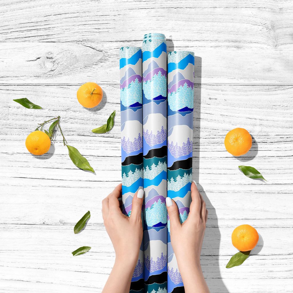 Abstract Forest Mountain Art & Craft Gift Wrapping Paper - Wrapping Papers - ArtzFolio.com