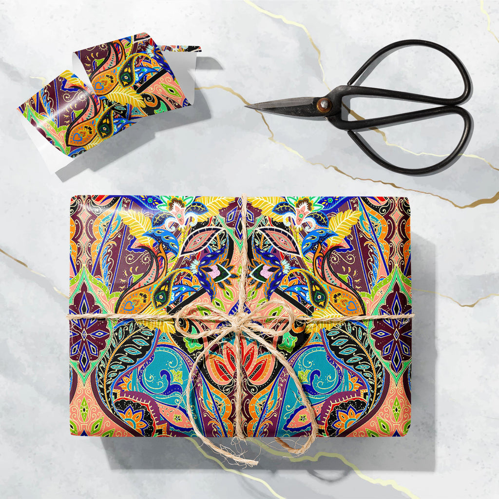 Indian Bohemian Paisley Art & Craft Gift Wrapping Paper-Wrapping Papers-WRP_PP-IC 5016470 IC 5016470, Abstract Expressionism, Abstracts, Art and Paintings, Bohemian, Botanical, Culture, Decorative, Ethnic, Fashion, Floral, Flowers, Illustrations, Indian, Modern Art, Nature, Paisley, Patterns, Retro, Semi Abstract, Signs, Signs and Symbols, Traditional, Tribal, World Culture, art, craft, gift, wrapping, paper, boho, border, abstract, accessory, background, bandana, batik, classic, clothing, decoration, desig