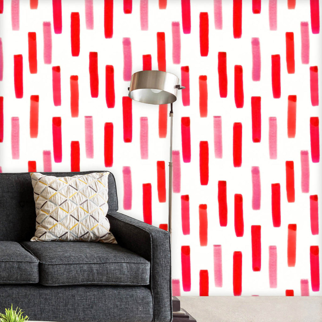 Watercolor Red Lines Wallpaper Roll-Wallpapers Peel & Stick-WAL_PA-IC 5016475 IC 5016475, Abstract Expressionism, Abstracts, Art and Paintings, Brush Stroke, Gouache, Illustrations, Patterns, Semi Abstract, Signs, Signs and Symbols, Watercolour, watercolor, red, lines, wallpaper, roll, abstract, art, backdrop, background, beige, brush, strokes, design, illustration, paint, paper, pattern, pink, seamless, shape, simple, texture, vertical, wrapping, artzfolio, wallpapers for bedroom, wall papers full sheet fo