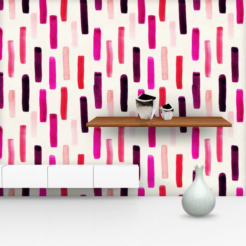 Purple Watercolor Lines Wallpaper Roll-Wallpapers Peel & Stick-WAL_PA-IC 5016477 IC 5016477, Abstract Expressionism, Abstracts, Art and Paintings, Brush Stroke, Gouache, Illustrations, Patterns, Semi Abstract, Signs, Signs and Symbols, Watercolour, purple, watercolor, lines, wallpaper, roll, pattern, abstract, art, backdrop, background, beige, brush, strokes, design, illustration, paint, paper, pink, seamless, shape, simple, texture, vertical, wrapping, artzfolio, wallpapers for bedroom, wall papers full sh