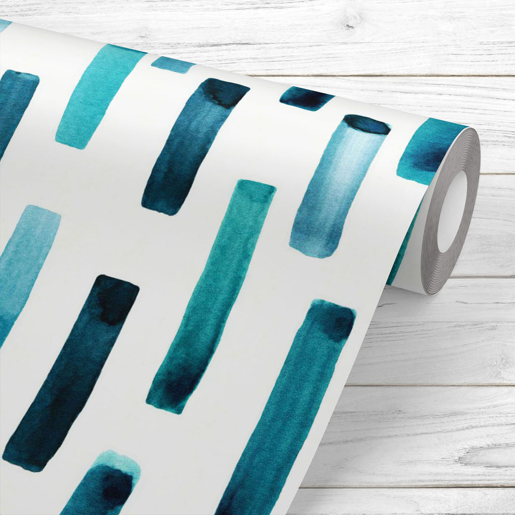 Abstract Watercolor Lines D2 Wallpaper Roll - Wallpapers Peel & Stick - ArtzFolio.com