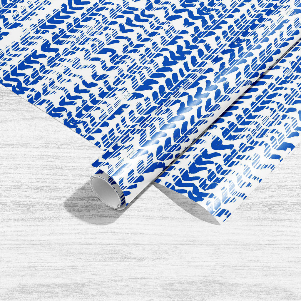 Abstract Indigo Tie Dye Batik D1 Art & Craft Gift Wrapping Paper - Wrapping Papers - ArtzFolio.com