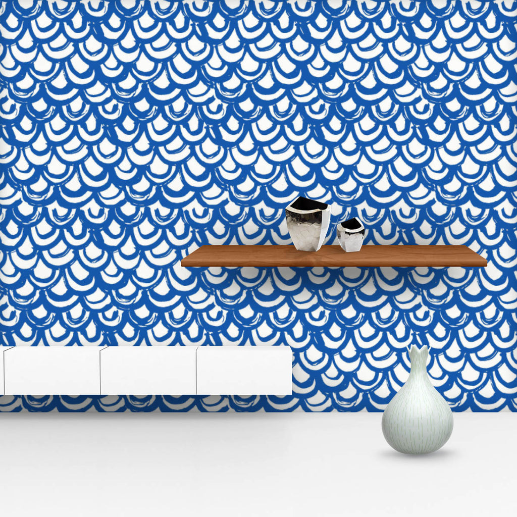 Indigo Batik Waves D1 Wallpaper Roll-Wallpapers Peel & Stick-WAL_PA-IC 5016493 IC 5016493, Abstract Expressionism, Abstracts, Black and White, Chinese, Culture, Ethnic, Fashion, Folk Art, Geometric, Geometric Abstraction, Illustrations, Japanese, Modern Art, Nature, Patterns, Scenic, Semi Abstract, Shibori, Signs, Signs and Symbols, Stripes, Traditional, Tribal, Watercolour, White, World Culture, indigo, batik, waves, d1, wallpaper, roll, pattern, abstract, background, bed, blue, china, cloth, clothing, cot