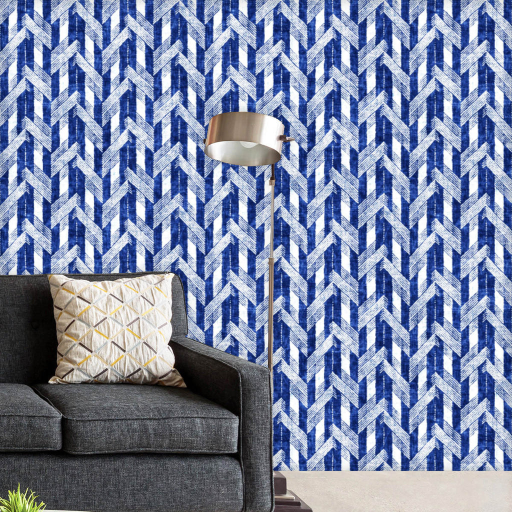 Abstract Herringbone D4 Wallpaper Roll - Wallpapers Peel & Stick - ArtzFolio.com