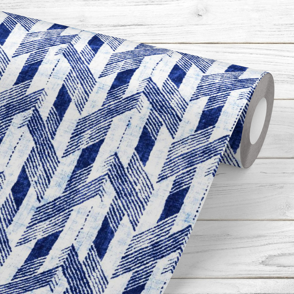 Abstract Herringbone D5 Wallpaper Roll - Wallpapers Peel & Stick - ArtzFolio.com