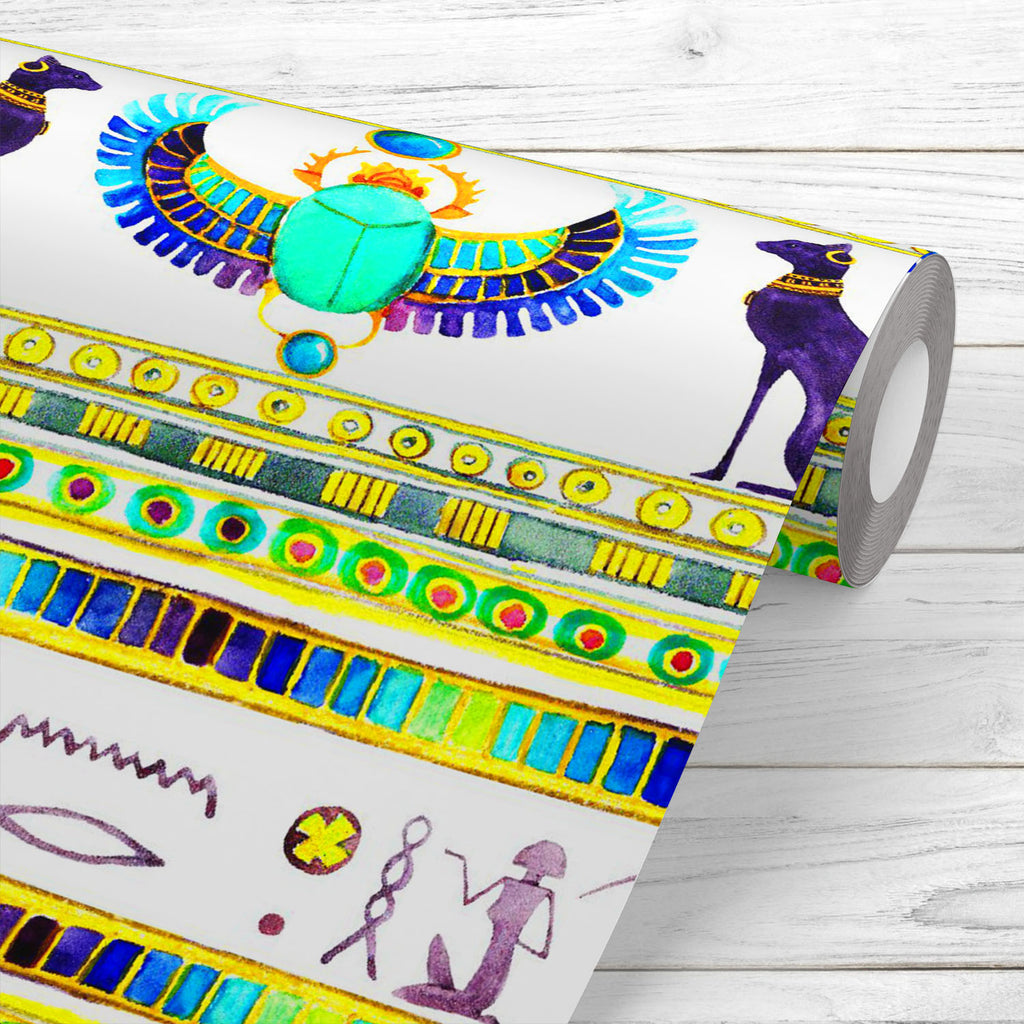 Egyptian Cats and Scarab Beetle Wallpaper Roll-Wallpapers Peel & Stick-WAL_PA-IC 5016509 IC 5016509, Ancient, Art and Paintings, Culture, Decorative, Digital, Digital Art, Drawing, Ethnic, Eygptian, Graphic, Historical, Medieval, Patterns, Signs and Symbols, Sketches, Stripes, Symbols, Traditional, Tribal, Vintage, Watercolour, World Culture, egyptian, cats, and, scarab, beetle, wallpaper, roll, cairo, color, egypt, water, antique, art, background, banner, border, cat, colour, decoration, frame, gold, golde