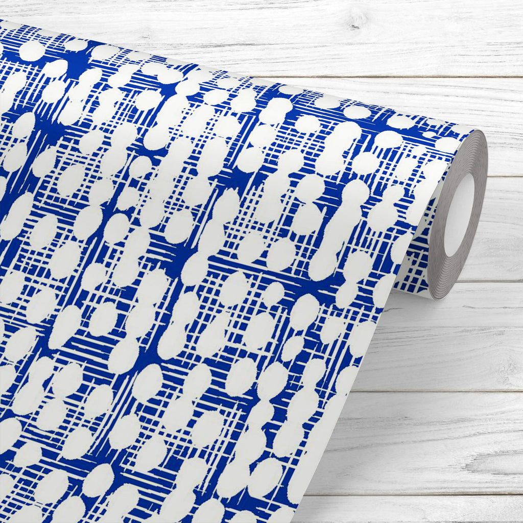 Abstract Indigo Tie Dye Batik D2 Wallpaper Roll - Wallpapers Peel & Stick - ArtzFolio.com