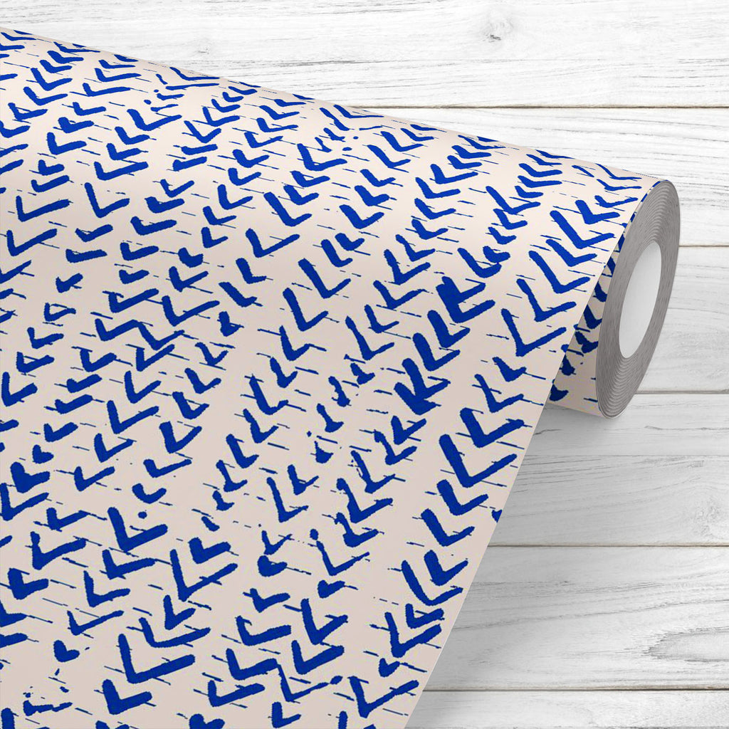 Abstract Indigo Tie Dye Batik D3 Wallpaper Roll - Wallpapers Peel & Stick - ArtzFolio.com