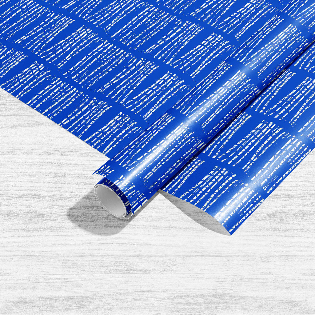 Abstract Indigo Tie Dye Batik D4 Art & Craft Gift Wrapping Paper - Wrapping Papers - ArtzFolio.com