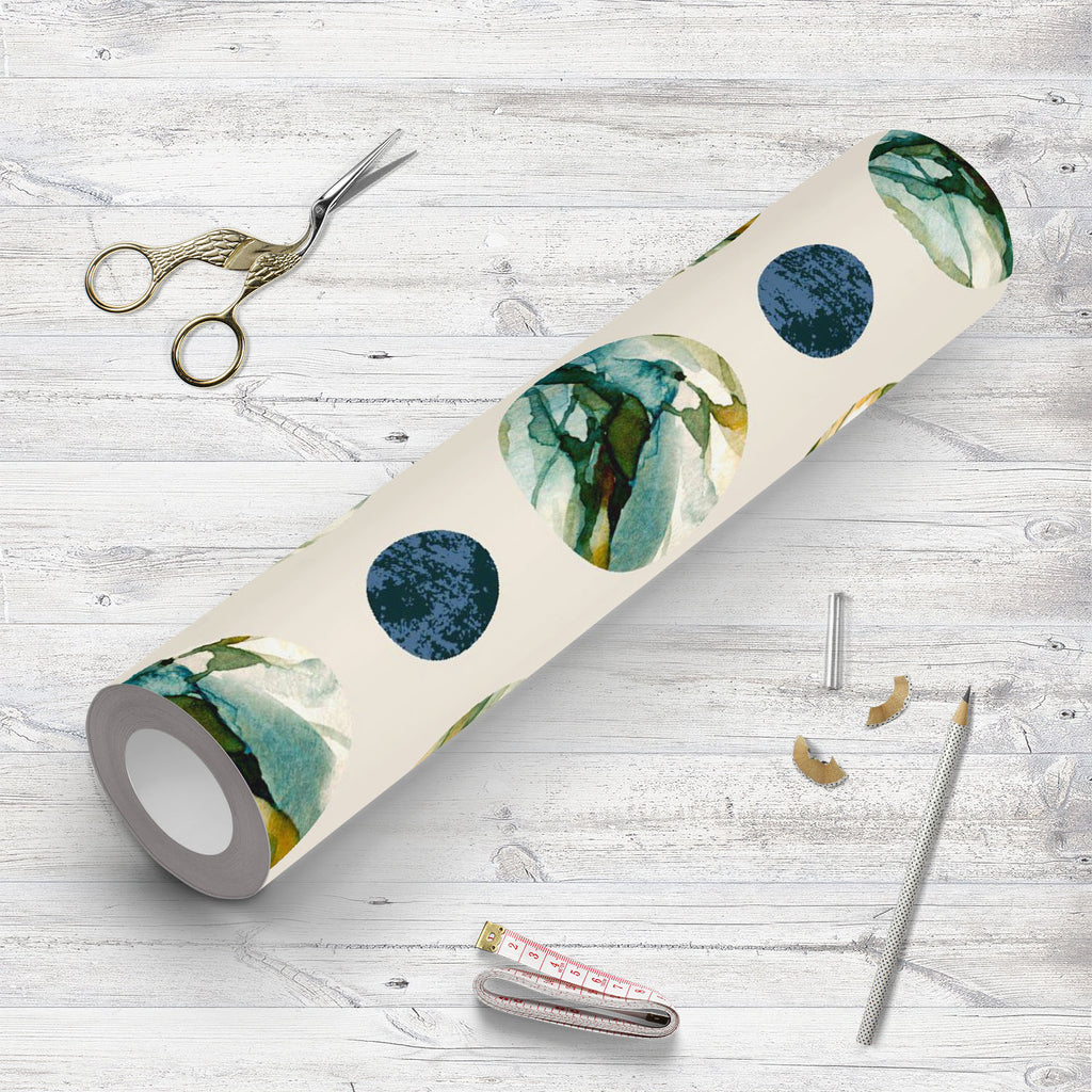 Abstract Watercolor Circles D2 Wallpaper Roll - Wallpapers Peel & Stick - ArtzFolio.com