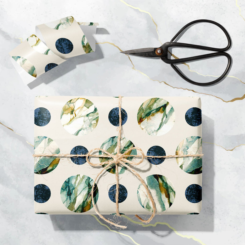 Abstract Watercolor Circles D2 Art & Craft Gift Wrapping Paper - Wrapping Papers - ArtzFolio.com