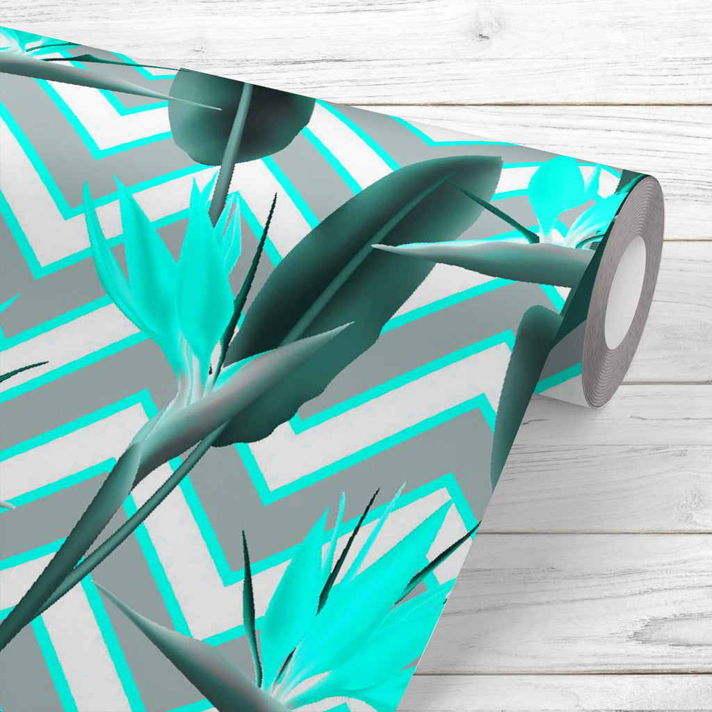 Modern African Crane Flower D1 Wallpaper Roll-Wallpapers Peel & Stick-WAL_PA-IC 5016537 IC 5016537, African, Birds, Botanical, Drawing, Floral, Flowers, Geometric, Geometric Abstraction, Illustrations, Modern Art, Nature, Patterns, Signs, Signs and Symbols, Stripes, Tropical, modern, crane, flower, d1, wallpaper, roll, background, beautiful, bird, of, paradise, bloom, blooming, blossom, botanic, botany, color, cyan, decoration, design, exotic, fabric, grey, growing, plants, jungle, leaves, leaf, line, patte