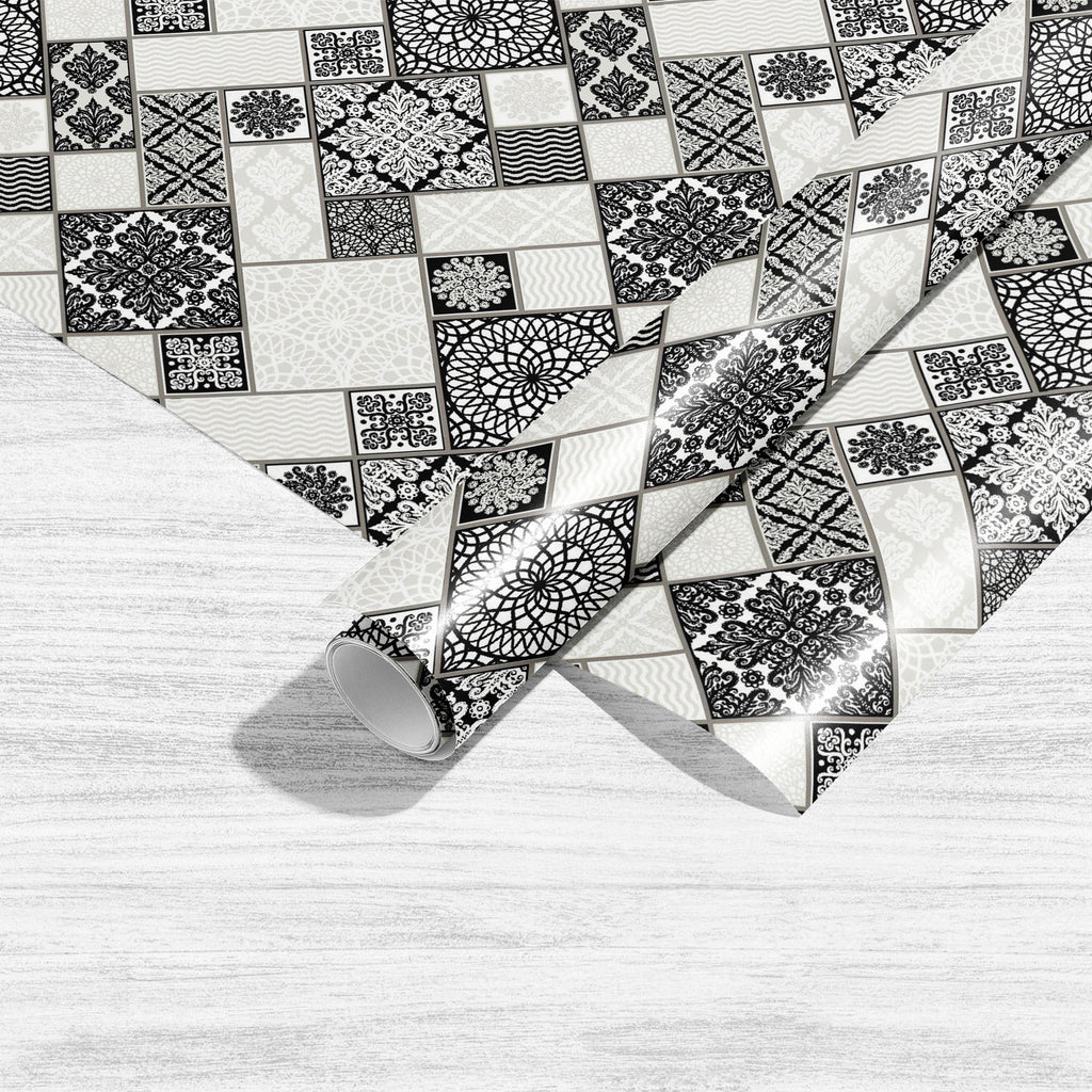 Monochrome Patchwork Pattern Art & Craft Gift Wrapping Paper-Wrapping Papers-WRP_PP-IC 5016553 IC 5016553, Abstract Expressionism, Abstracts, Ancient, Art and Paintings, Baroque, Botanical, Damask, Decorative, Drawing, Floral, Flowers, Geometric, Geometric Abstraction, Historical, Illustrations, Medieval, Nature, Patterns, Pets, Retro, Rococo, Semi Abstract, Signs, Signs and Symbols, Vintage, monochrome, patchwork, pattern, art, craft, gift, wrapping, paper, abstract, antique, backdrop, background, carpet, 