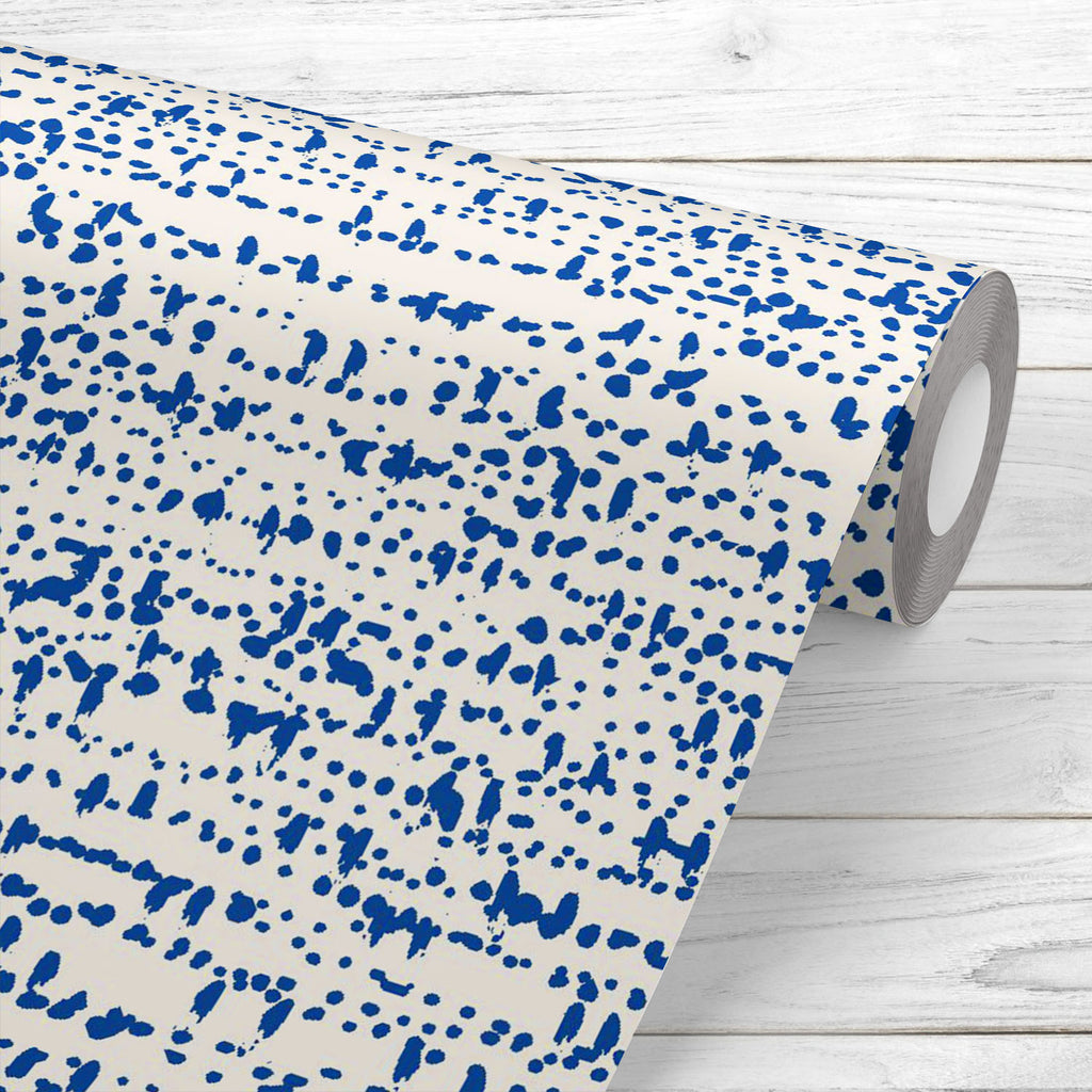 Abstract Indigo Tie Dye Batik D12 Wallpaper Roll - Wallpapers Peel & Stick - ArtzFolio.com