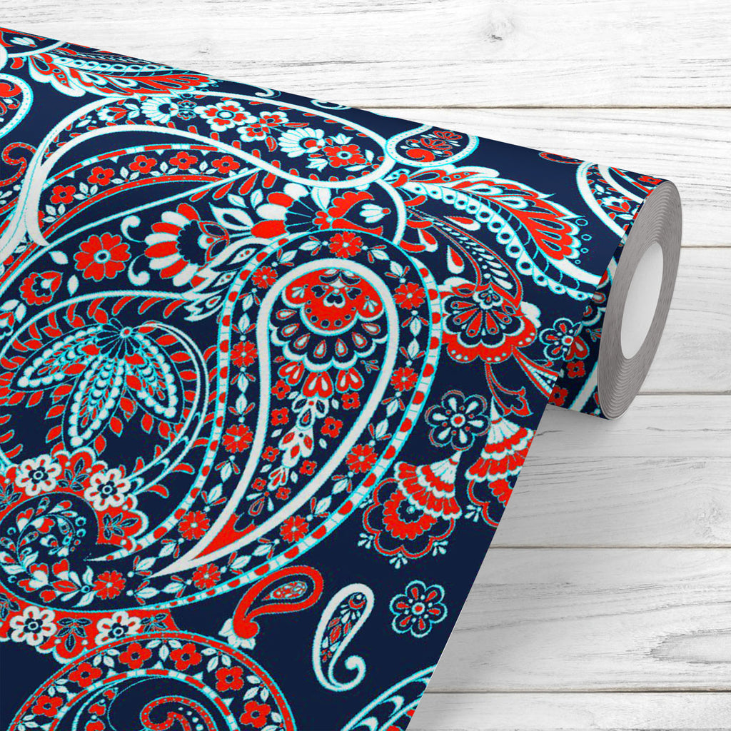 Paisley Folkloric Flowers Wallpaper Roll-Wallpapers Peel & Stick-WAL_PA-IC 5016566 IC 5016566, Ancient, Botanical, Chinese, Culture, Damask, Ethnic, Floral, Flowers, Illustrations, Indian, Japanese, Medieval, Moroccan, Nature, Paisley, Patterns, Pets, Retro, Signs, Signs and Symbols, Traditional, Tribal, Turkish, Vintage, World Culture, folkloric, wallpaper, roll, seamless, pattern, vector, china, scarf, batik, carpet, curtain, deco, design, fabric, flower, garnet, indonesia, indonesian, interior, iranian, 