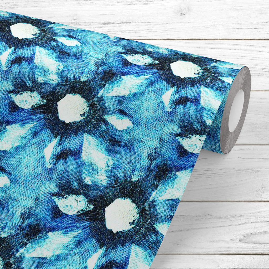 Shibori Indigo Batik D8 Wallpaper Roll-Wallpapers Peel & Stick-WAL_PA-IC 5016571 IC 5016571, Abstract Expressionism, Abstracts, Art and Paintings, Black and White, Culture, Decorative, Ethnic, Fashion, Illustrations, Japanese, Paintings, Patterns, Retro, Semi Abstract, Shibori, Signs, Signs and Symbols, Traditional, Tribal, Watercolour, White, World Culture, indigo, batik, d8, wallpaper, roll, dye, pattern, tie, design, textile, abstract, background, fabric, seamless, summer, vibrant, watercolor, 1960, art,