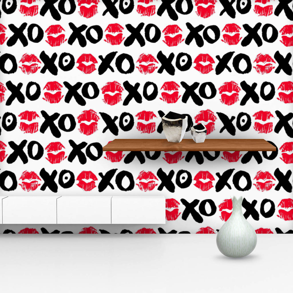XO and Lipstick Kisses Wallpaper Roll-Wallpapers Peel & Stick-WAL_PA-IC 5016573 IC 5016573, Abstract Expressionism, Abstracts, Art and Paintings, Black, Black and White, Hearts, Illustrations, Love, Modern Art, Patterns, Romance, Semi Abstract, Signs, Signs and Symbols, Symbols, Wedding, xo, and, lipstick, kisses, wallpaper, roll, pattern, xoxo, lips, grunge, kiss, makeup, seamless, sexy, smooch, vector, abstract, affair, attractive, beauty, decoration, design, desire, doodle, drawn, female, glamour, hand, 