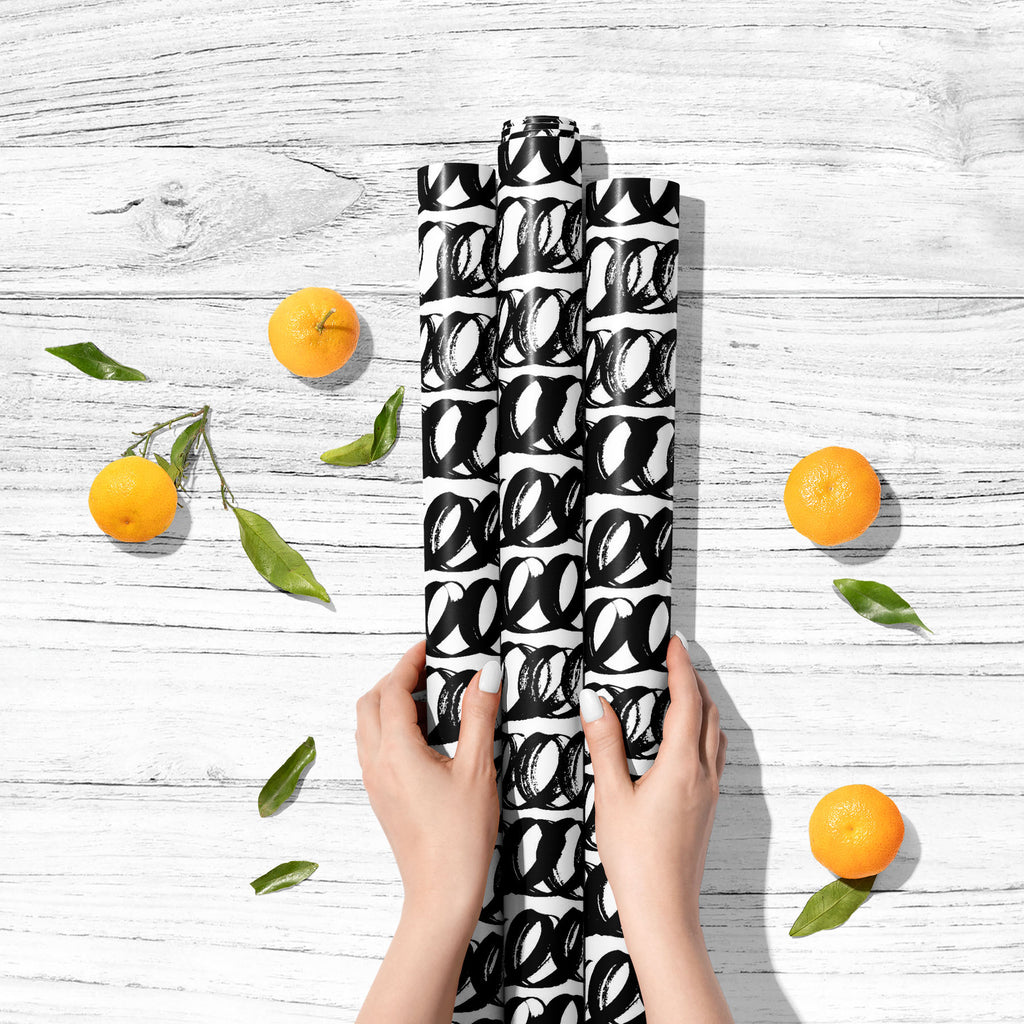 Abstract Brush Stroke D26 Art & Craft Gift Wrapping Paper - Wrapping Papers - ArtzFolio.com