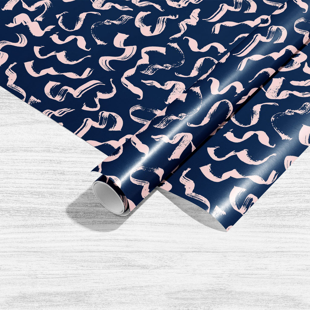 Abstract Brush Stroke D27 Art & Craft Gift Wrapping Paper - Wrapping Papers - ArtzFolio.com
