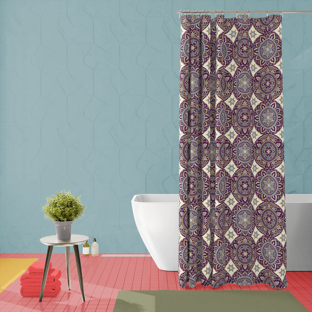 Vintage Ethnic Style D2 Washable Waterproof Shower Curtain-Shower Curtains-CUR_SH_EL-IC 5016583 IC 5016583, Allah, Ancient, Arabic, Asian, Botanical, Chinese, Culture, Decorative, Ethnic, Floral, Flowers, Geometric, Geometric Abstraction, Historical, Illustrations, Islam, Medieval, Moroccan, Nature, Patterns, Tibetan Art, Traditional, Tribal, Turkish, Vintage, World Culture, style, d2, washable, waterproof, shower, curtain, abstraction, antique, arabesque, background, collection, colorful, east, element, et