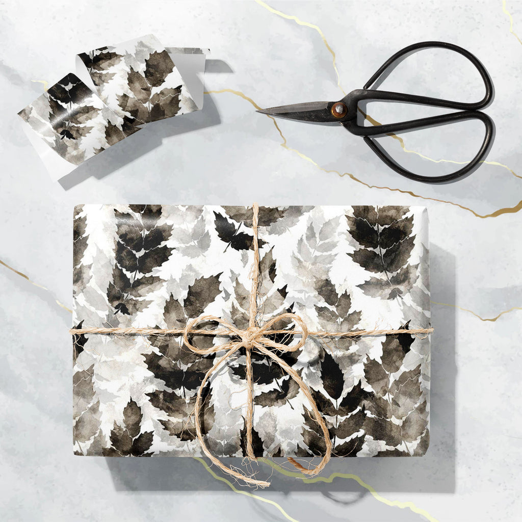 Abstract Botanical Leaves D2 Art & Craft Gift Wrapping Paper - Wrapping Papers - ArtzFolio.com