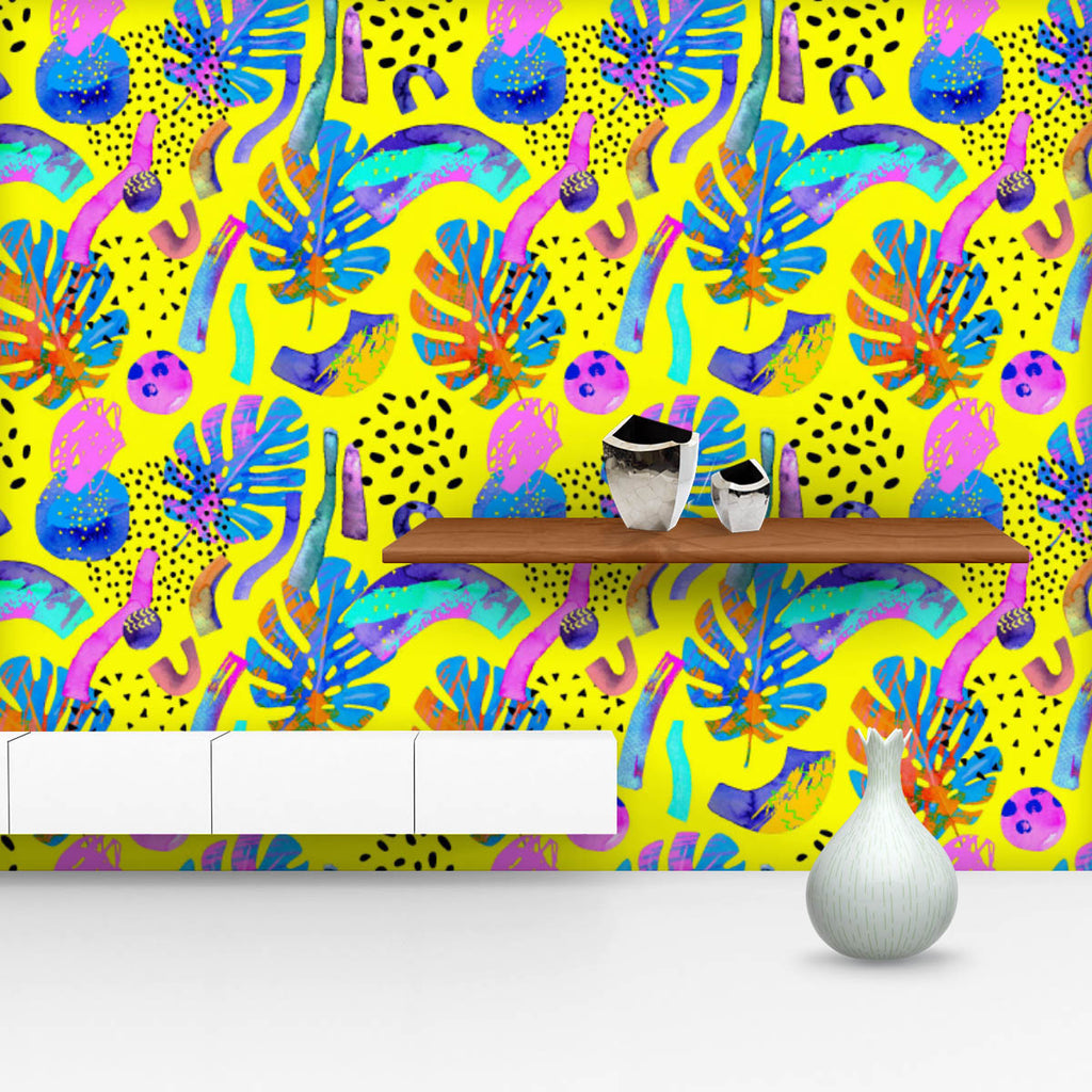 Abstract Watercolor Shapes D3 Wallpaper Roll - Wallpapers Peel & Stick - ArtzFolio.com