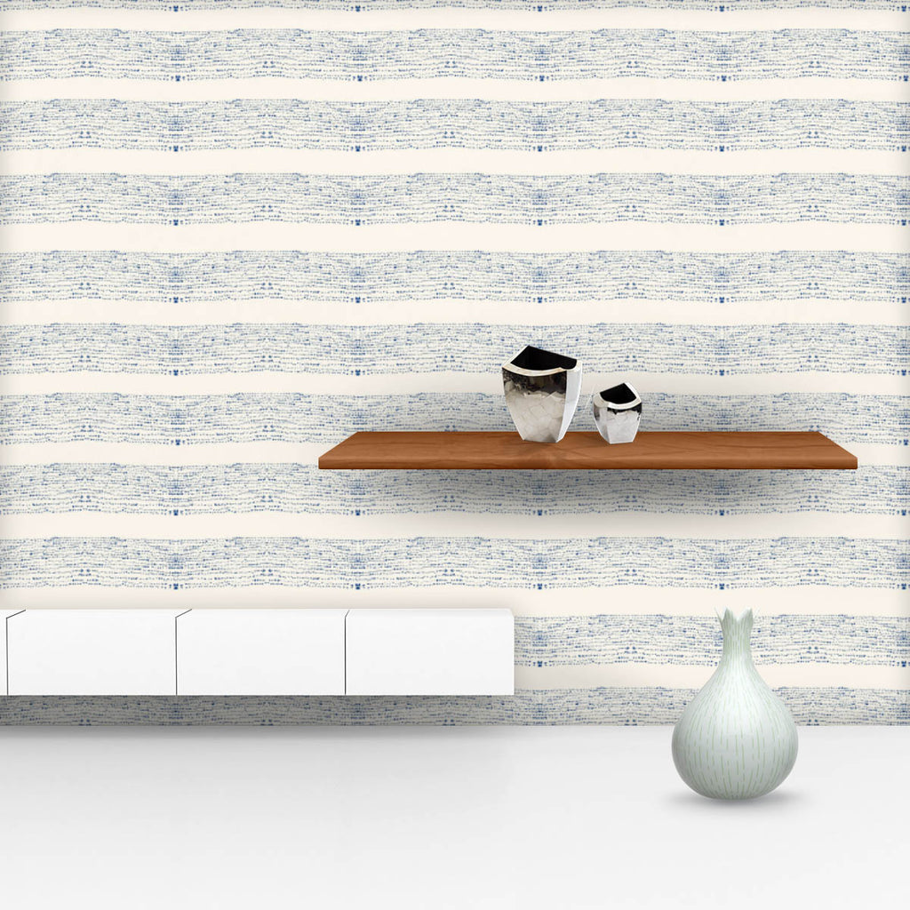 Japanese Shibori Ikat D14 Wallpaper Roll-Wallpapers Peel & Stick-WAL_PA-IC 5016609 IC 5016609, Abstract Expressionism, Abstracts, Chinese, Culture, Ethnic, Fashion, Folk Art, Geometric, Geometric Abstraction, Ikat, Illustrations, Japanese, Minimalism, Modern Art, Patterns, Retro, Semi Abstract, Shibori, Signs, Signs and Symbols, Stripes, Traditional, Tribal, Watercolour, World Culture, d14, wallpaper, roll, pattern, dye, tie, organic, seamless, vector, abstract, background, batik, bed, blue, brush, china, c