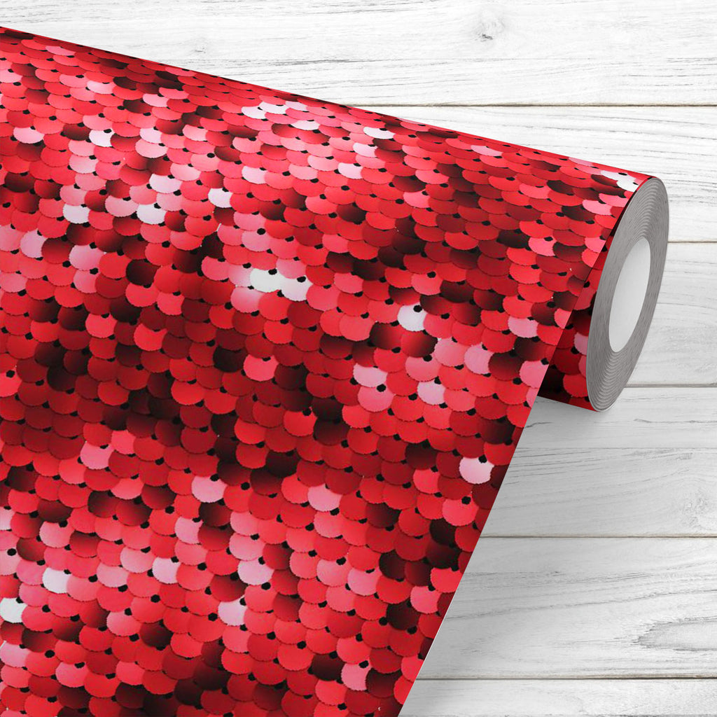 Red Sequins Wallpaper Roll-Wallpapers Peel & Stick-WAL_PA-IC 5016613 IC 5016613, 3D, Black, Black and White, Circle, Fashion, Festivals and Occasions, Festive, Illustrations, Patterns, Metallic, red, sequins, wallpaper, roll, pattern, seamless, paillettes, glitter, sparkle, texture, dress, material, textile, backdrop, background, beaded, bright, celebration, circles, closeup, cloth, decoration, fabric, glamour, glamourous, glittering, glow, glowing, grey, light, luxurious, luxury, metal, reflection, rich, r