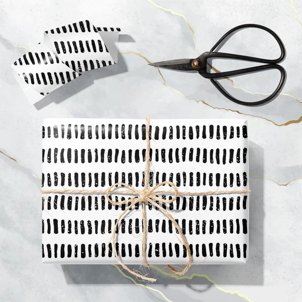 Abstract Doodle Line Lattice Art & Craft Gift Wrapping Paper - Wrapping Papers - ArtzFolio.com