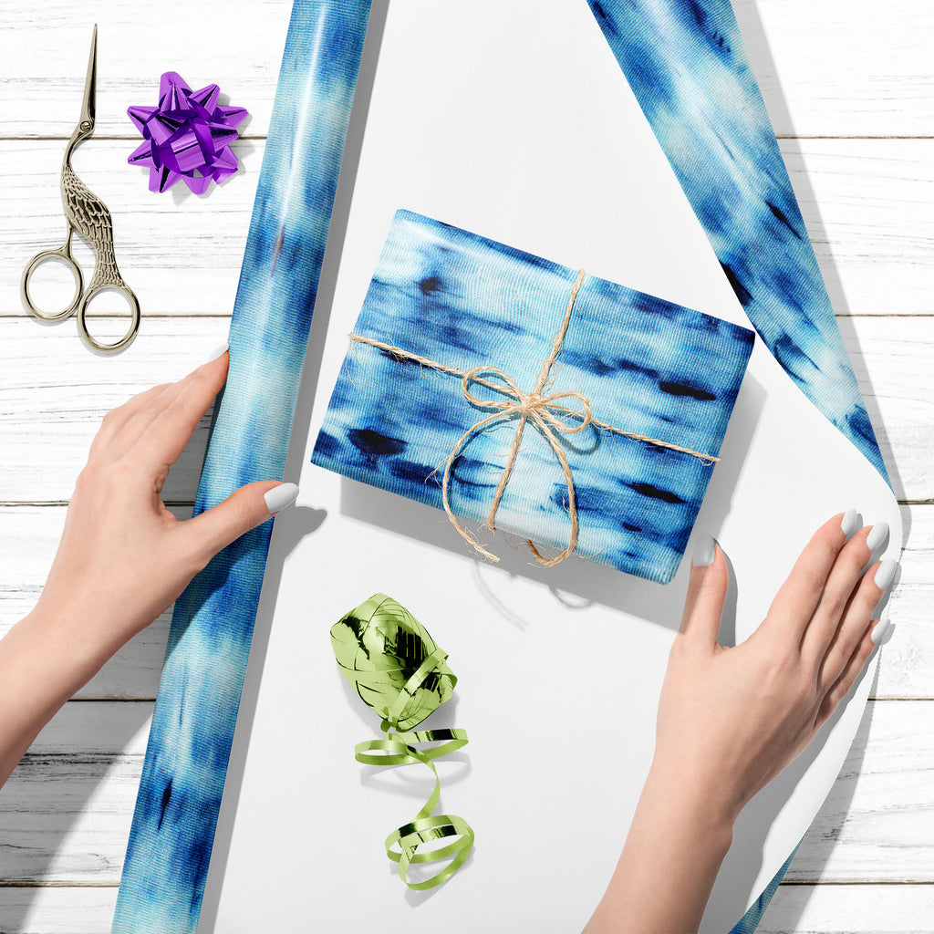 Shibori Indigo Batik D9 Art & Craft Gift Wrapping Paper-Wrapping Papers-WRP_PP-IC 5016625 IC 5016625, Abstract Expressionism, Abstracts, Art and Paintings, Black and White, Culture, Decorative, Ethnic, Fashion, Illustrations, Japanese, Paintings, Patterns, Retro, Semi Abstract, Shibori, Signs, Signs and Symbols, Traditional, Tribal, Watercolour, White, World Culture, indigo, batik, d9, art, craft, gift, wrapping, paper, dye, tie, pattern, seamless, print, repeat, 1960, abstract, artistic, backdrop, backgrou