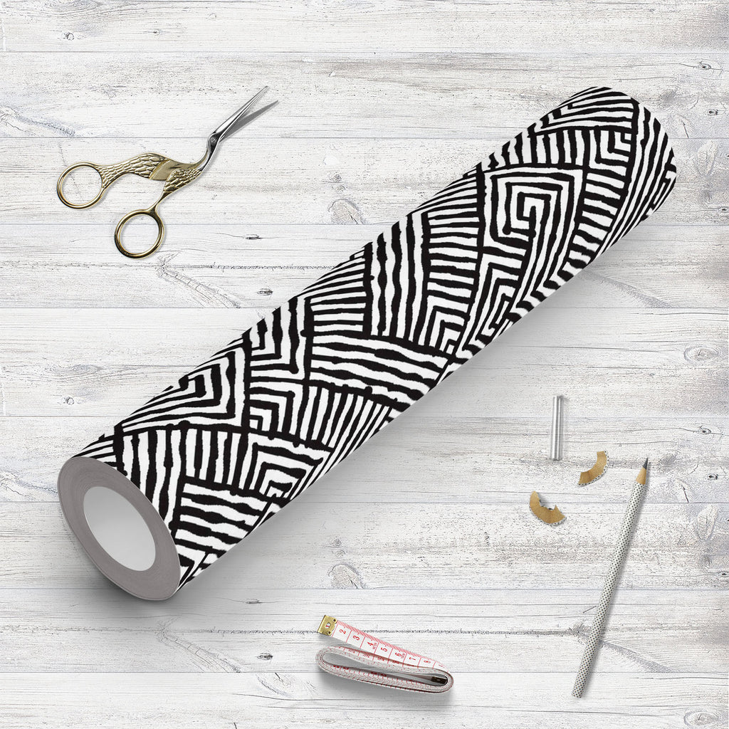 Abstract Strokes D3 Wallpaper Roll - Wallpapers Peel & Stick - ArtzFolio.com