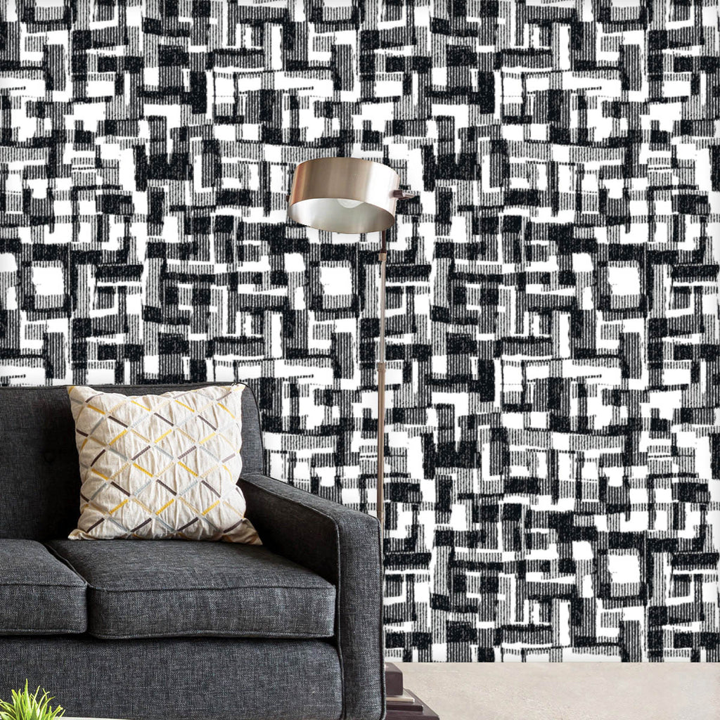 Monochromatic Graphics Wallpaper Roll-Wallpapers Peel & Stick-WAL_PA-IC 5016631 IC 5016631, Abstract Expressionism, Abstracts, Ancient, Black, Black and White, Culture, Decorative, Digital, Digital Art, Ethnic, Folk Art, Geometric, Geometric Abstraction, Graphic, Historical, Illustrations, Medieval, Modern Art, Patterns, Retro, Semi Abstract, Signs, Signs and Symbols, Space, Traditional, Tribal, Urban, Vintage, White, World Culture, monochromatic, graphics, wallpaper, roll, seamless, abstract, pattern, text