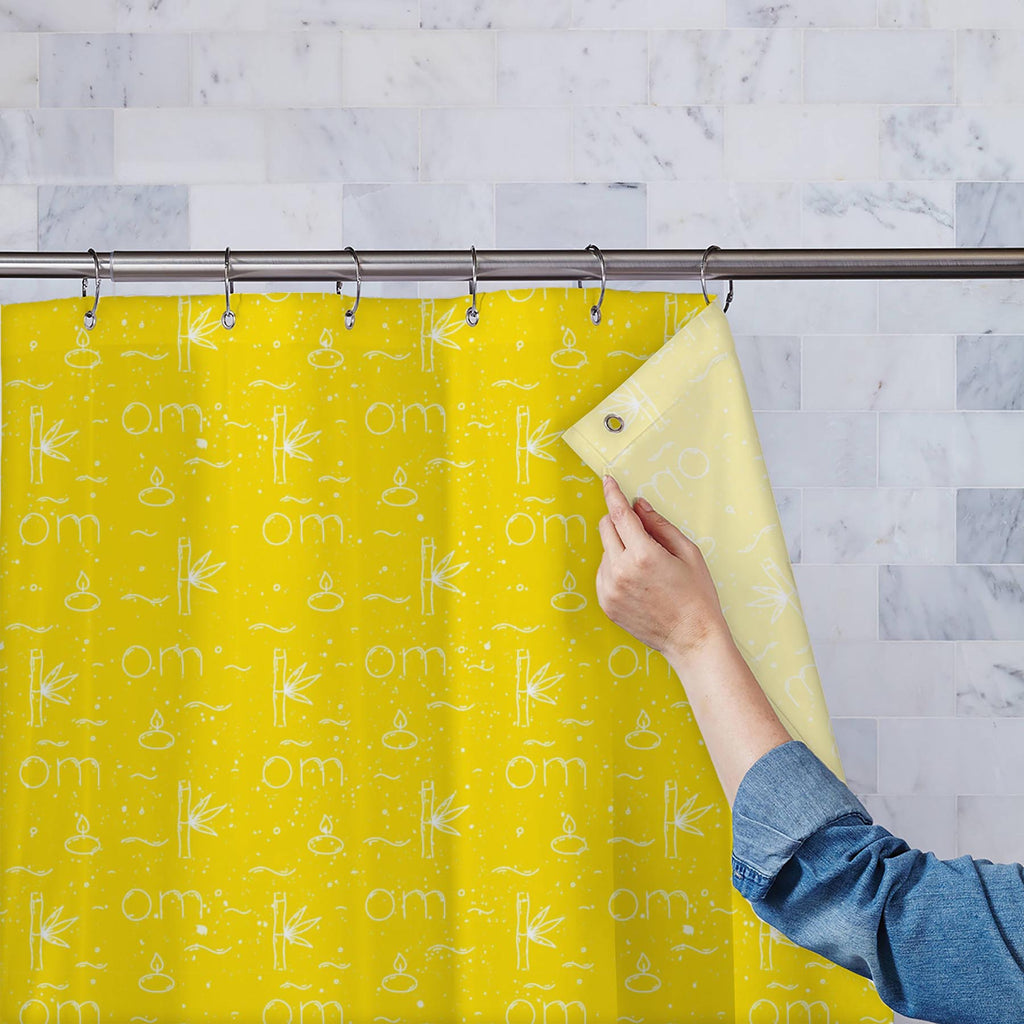 Esoteric Symbols Washable Waterproof Shower Curtain-Shower Curtains-CUR_SH_EL-IC 5016632 IC 5016632, Art and Paintings, Black and White, Illustrations, Patterns, Signs and Symbols, Symbols, White, esoteric, washable, waterproof, shower, curtain, art, aum, backdrop, background, bamboo, decor, endless, fabric, illustration, meditation, object, om, packaging, paper, pattern, print, repeat, seamless, square, style, template, textile, texture, textured, tile, vector, vinyasana, wallpaper, wrapping, yellow, yoga,