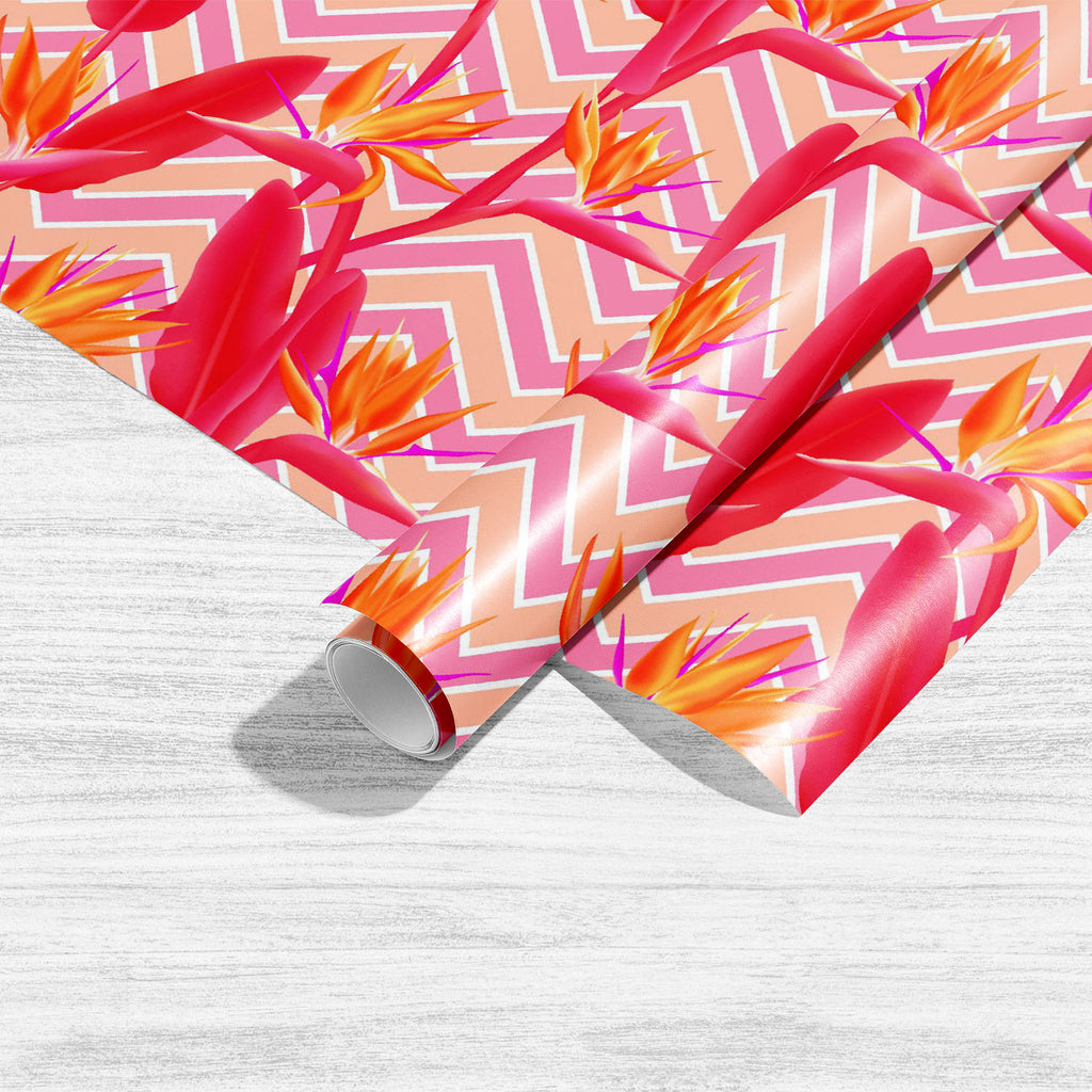 Bird of Paradise Tropical Crane Flower D2 Art & Craft Gift Wrapping Paper-Wrapping Papers-WRP_PP-IC 5016640 IC 5016640, African, Birds, Botanical, Drawing, Floral, Flowers, Geometric, Geometric Abstraction, Illustrations, Nature, Patterns, Scenic, Signs, Signs and Symbols, Stripes, Tropical, bird, of, paradise, crane, flower, d2, art, craft, gift, wrapping, paper, backdrop, background, beautiful, bloom, blossom, bright, colorful, cute, decoration, design, exotic, fabric, jungle, leaves, leaf, natural, patte