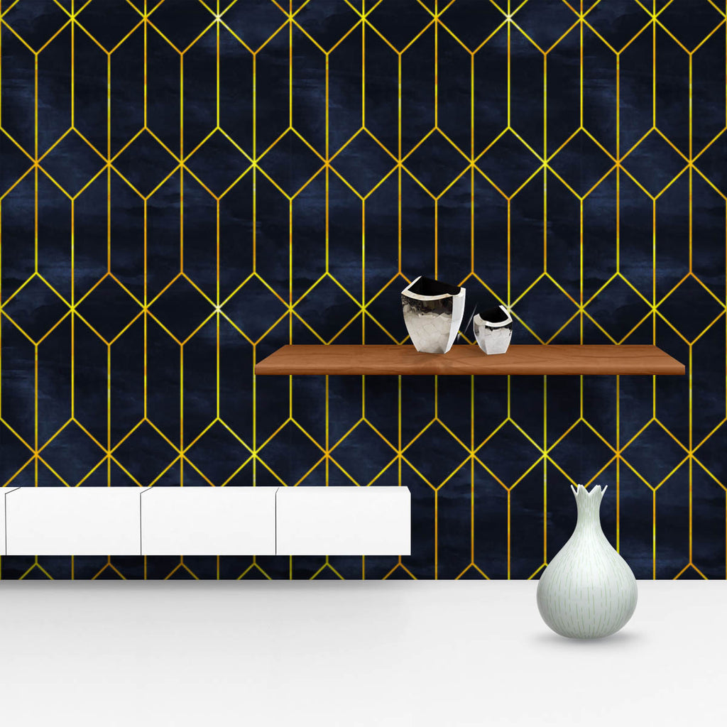Geometric Pattern D44 Wallpaper Roll-Wallpapers Peel & Stick-WAL_PA-IC 5016651 IC 5016651, Art and Paintings, Art Deco, Geometric, Geometric Abstraction, Illustrations, Modern Art, Patterns, Retro, Signs, Signs and Symbols, pattern, d44, wallpaper, roll, art, classic, modern, elegant, blue, gold, seamless, deco, background, backdrop, dark, decoration, design, fine, line, golden, illustration, ornament, simple, subtle, texture, wrapping, paper, artzfolio, wallpapers for bedroom, wall papers full sheet for li